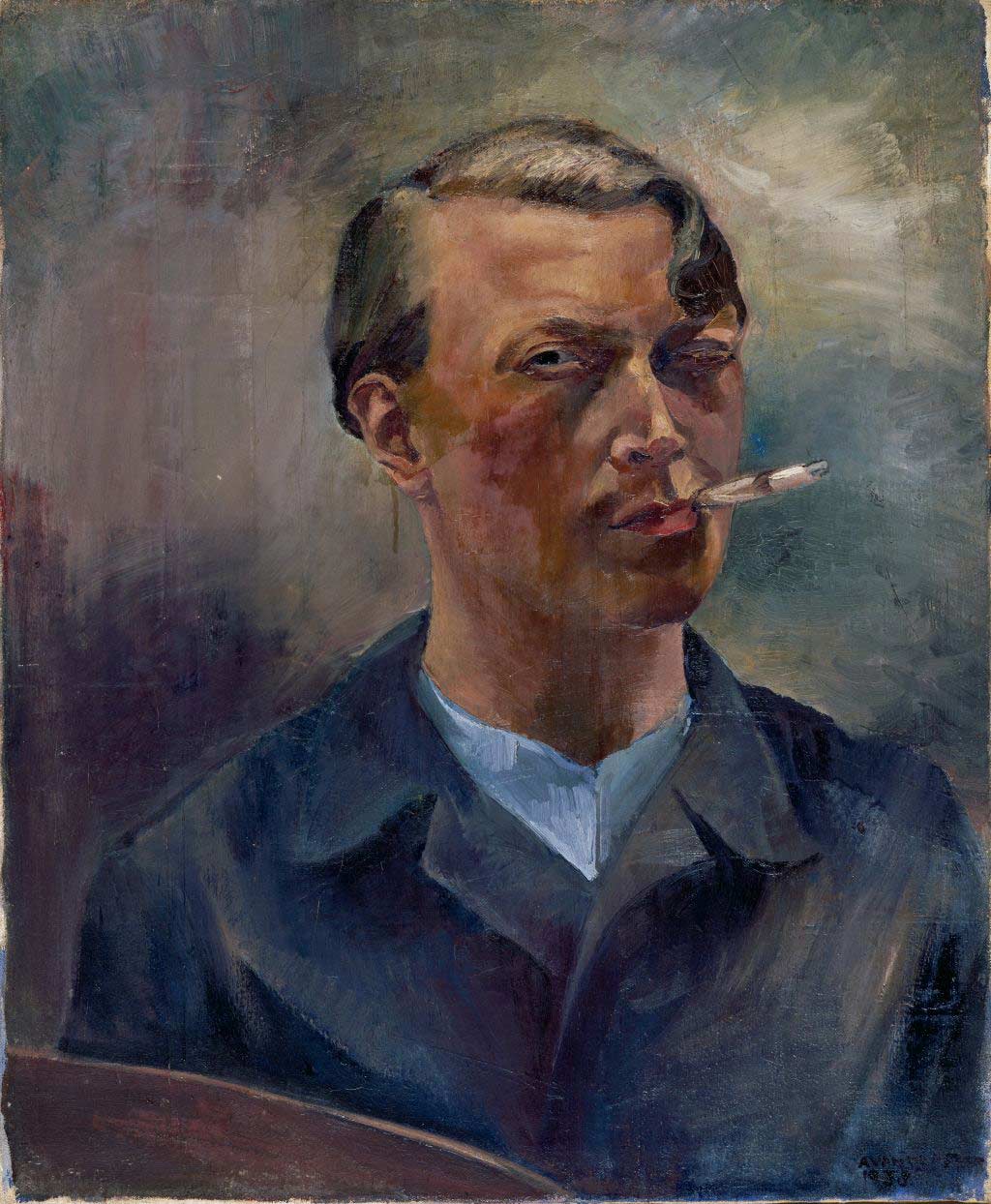 Fig. 3: Anneke van der Feer, Self portrait, 1938, 75.7 x 63 x 4.1 cm, Stedelijk Museum Amsterdam.