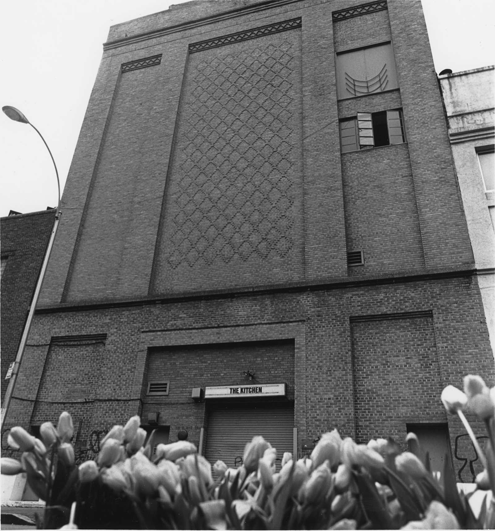Figure 1. Facade of The Kitchen, 512 West 19th Street, New York, New York. Date unknown (ca. late 1980s). Photographer unknown. Courtesy of The Kitchen.
