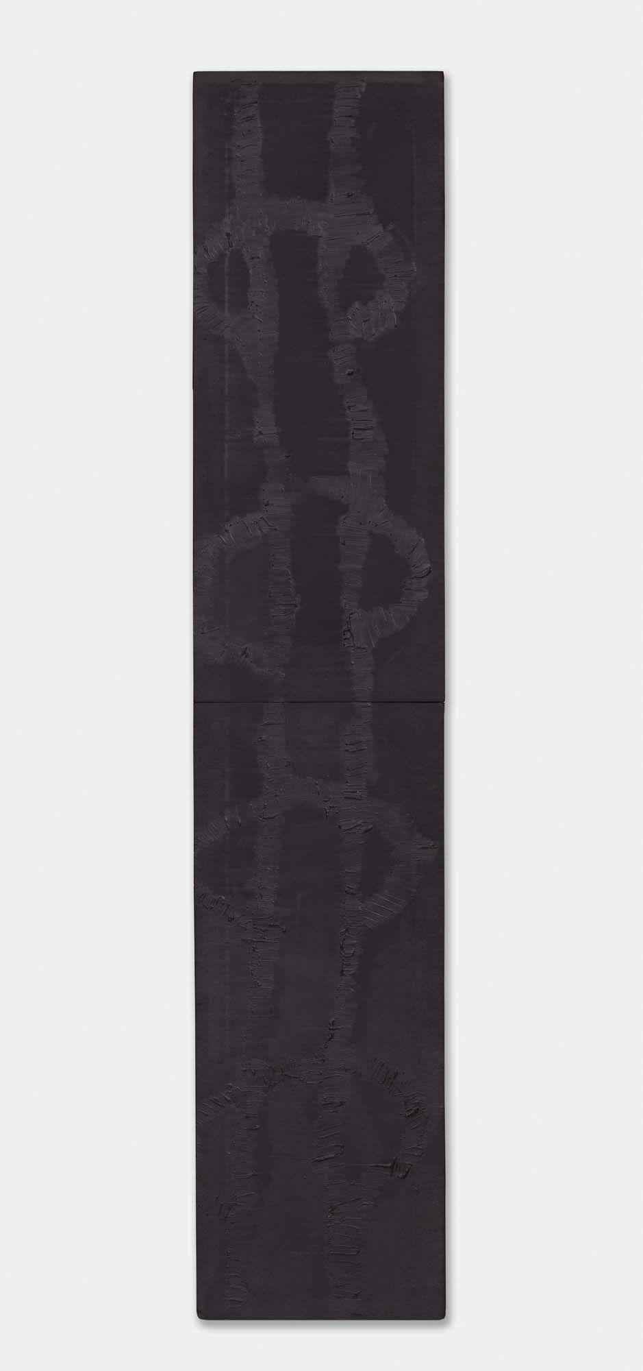 Wilhelm Sasnal, Snakeskin, 2004, oil on canvas, 160 × 32 cm. Courtesy the artist and Foksal Gallery Foundation.