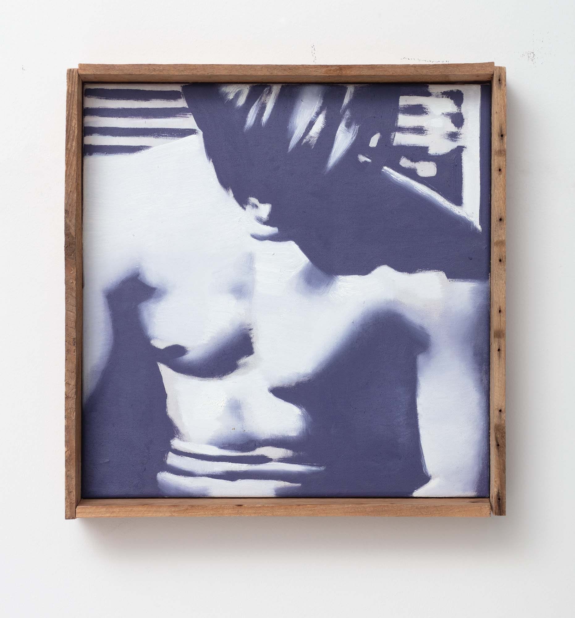 Wilhelm Sasnal, Untitled (after “The Smiths” album cover), 2023, oil on canvas, incl. frame: 37 × 38 cm. Courtesy the artist and Foksal Gallery Foundation.