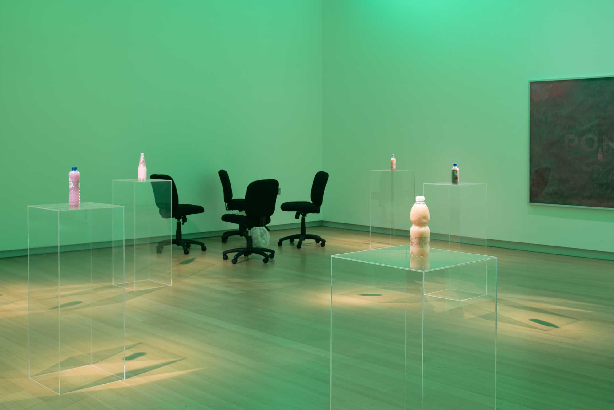 Installation view, Pamela Rosenkranz – Liquid Body, Stedelijk Museum Amsterdam, 2025. Courtesy the artist, Karma International, Sprüth Magers and Miguel Abreu Gallery. Photo: Peter Tijhuis