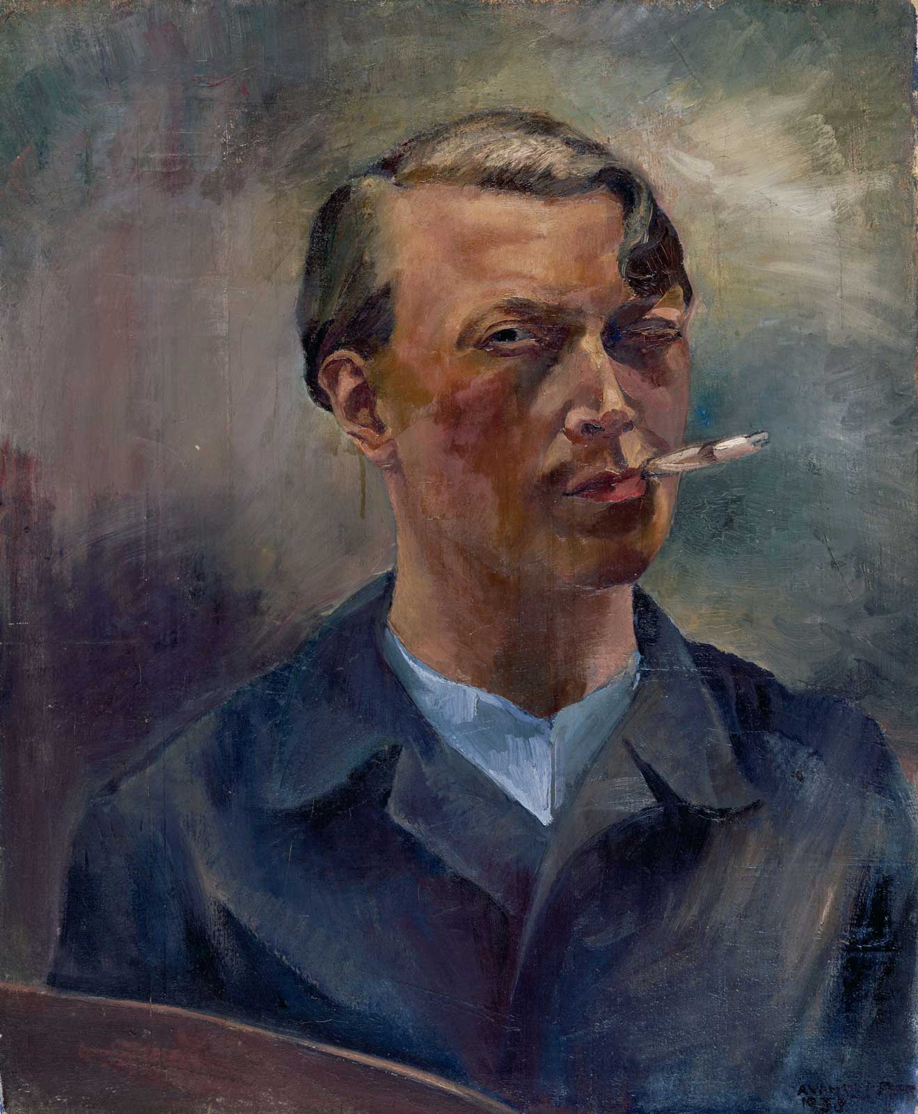 Anneke van der Feer, Self-portrait, 1938, oil on canvas, 73 × 60 cm. Stedelijk Museum Amsterdam.