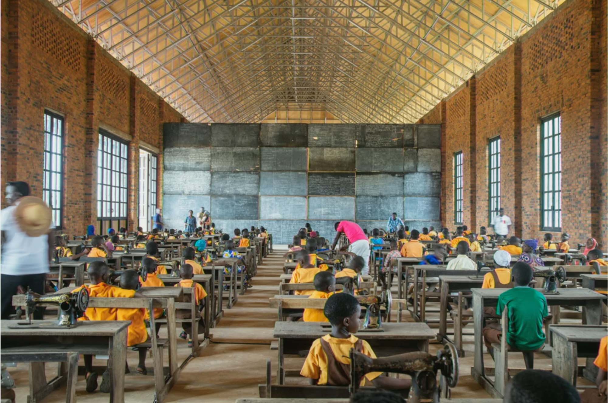 Fig. 10. Teachers and students of the local community in Tamale, Ghana. Courtesy of the artist.