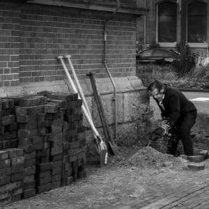 Renzo Martens digs up one corner of the Stedelijk Museum Amsterdam, 30 November 2024